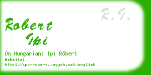 robert ipi business card
